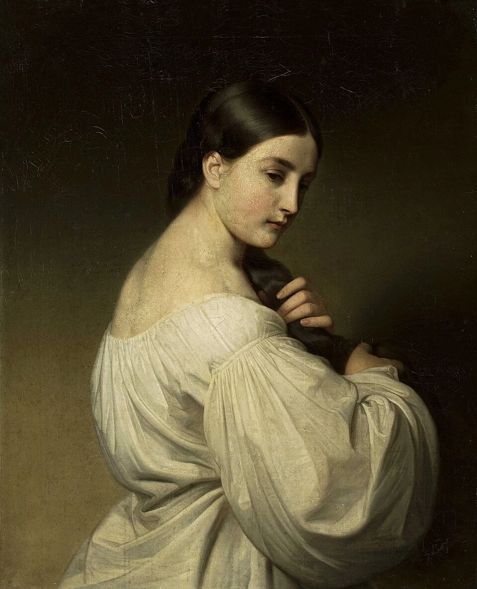 Ritratto di giovane donna in bianco - Muzeum Narodowe, Varsavia